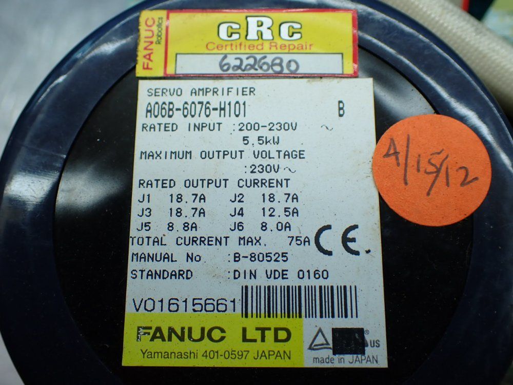 Fanuc Servo Drive - A06b-6076-h101