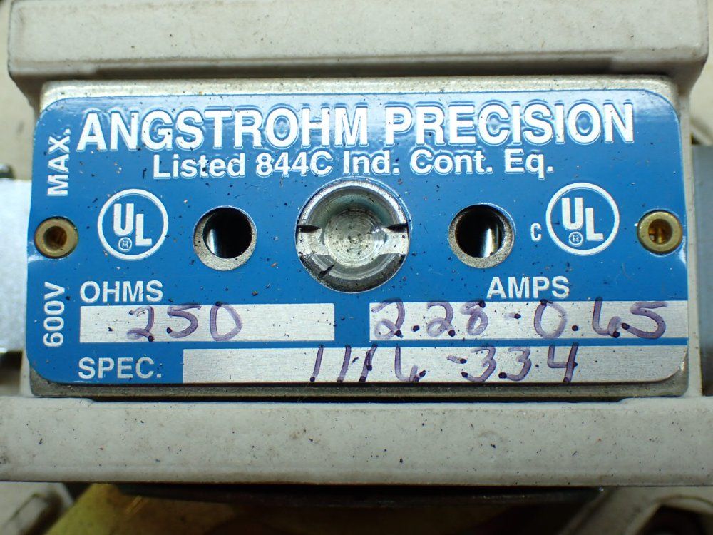 Angstrohm Precision Mp-40 Rheostat - 1116-334