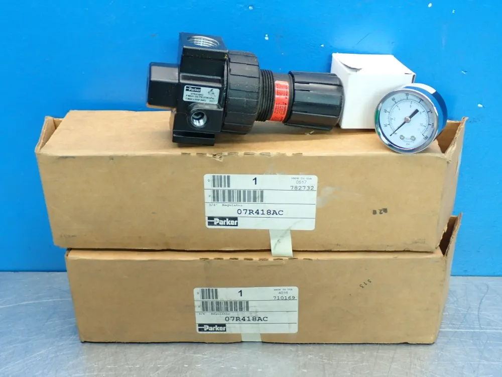 Parker 2psi To 125psig Prep-air Ii Frl Regulator Unit, 2pcs - 07r418ac