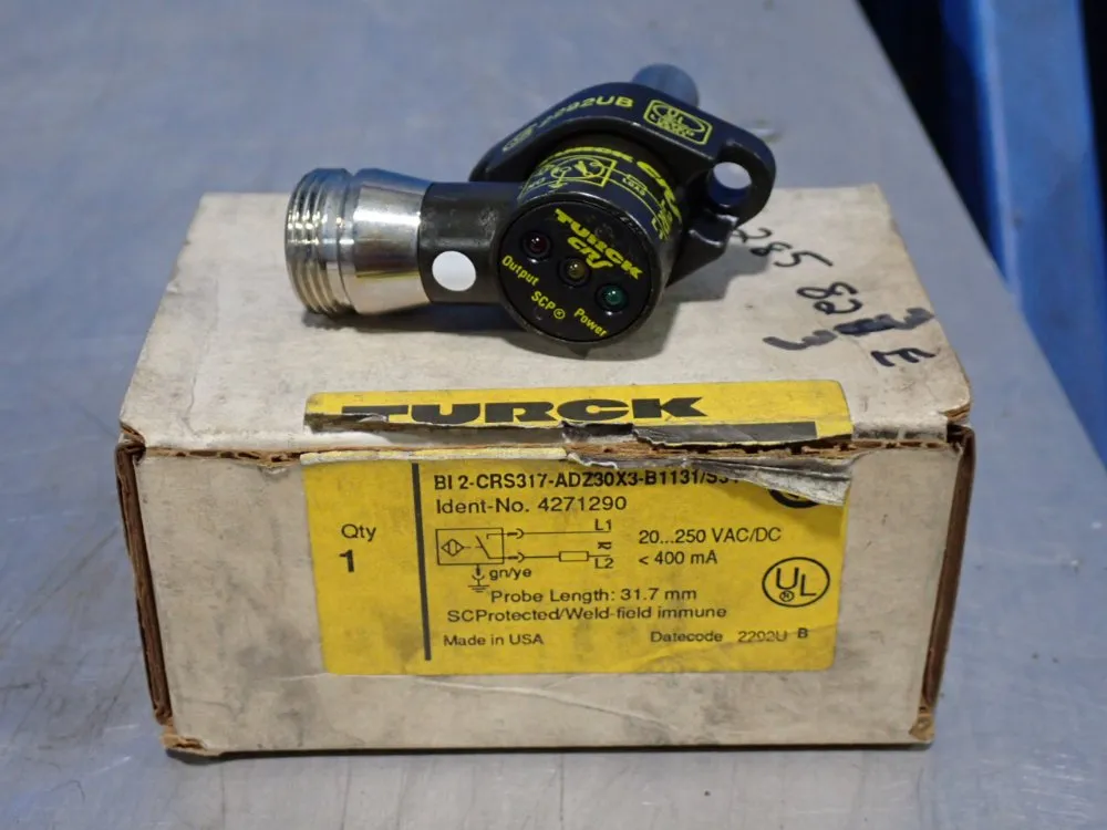 Turck 3000 Psi Inductive Proximity Sensors - Bi2-crs317-adz30x3-b1131/s34