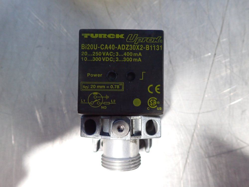 Turck Inductive Proximity Sensor - Bi20u-ca40-adz30x2-b1131