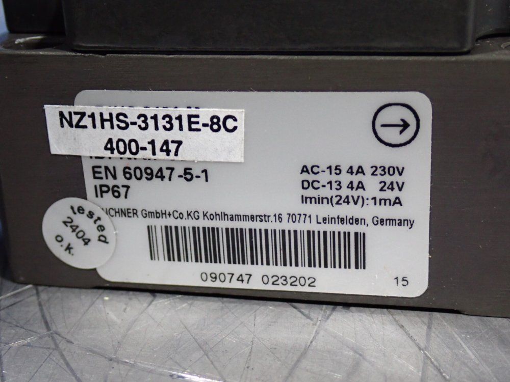 Euchner Safety Switches - Nz1hs-3131e-8c 400-147