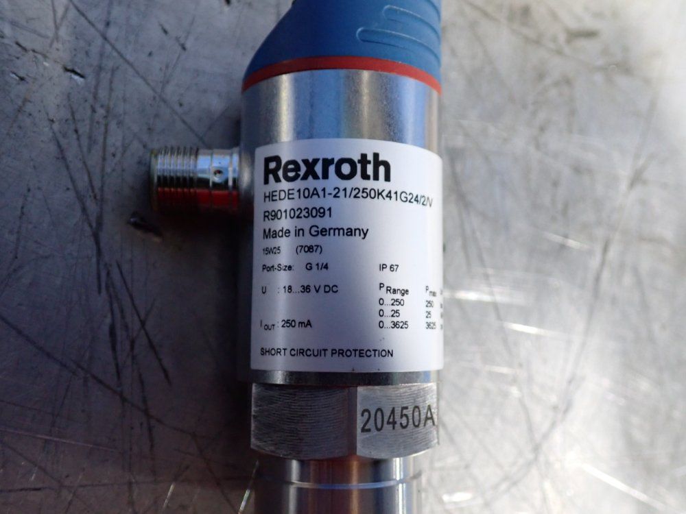 Rexroth 3625 Psi Electronic Pressure Switches - Hede10a1-21/250k41g24/2/v