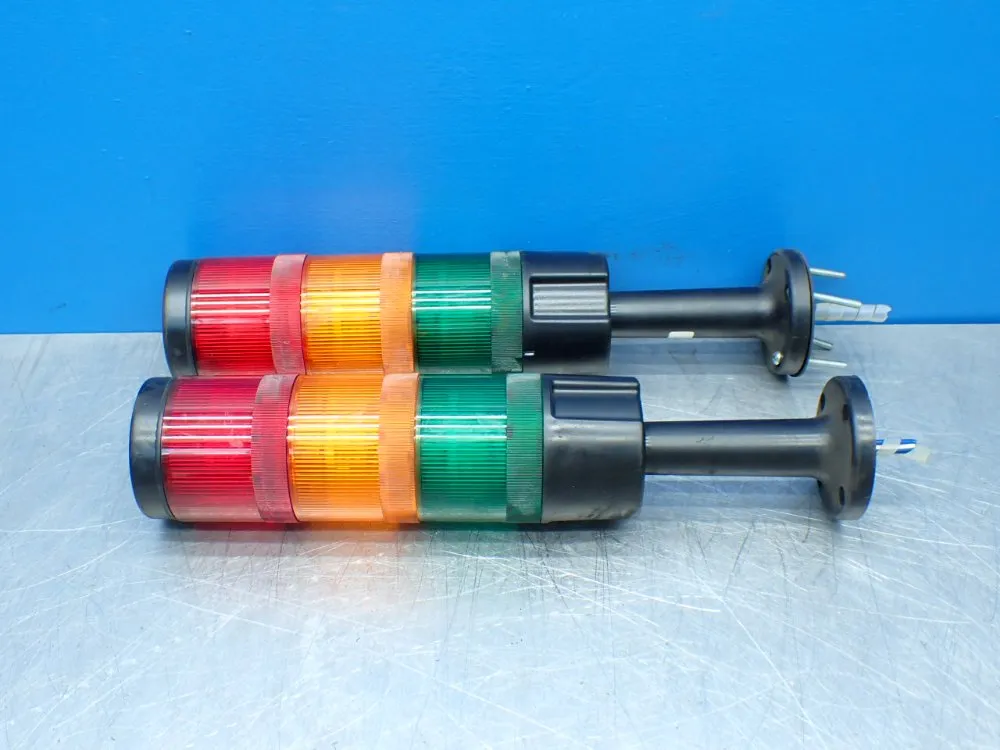 2, Industrial Stack Lights. Green/yellow/red