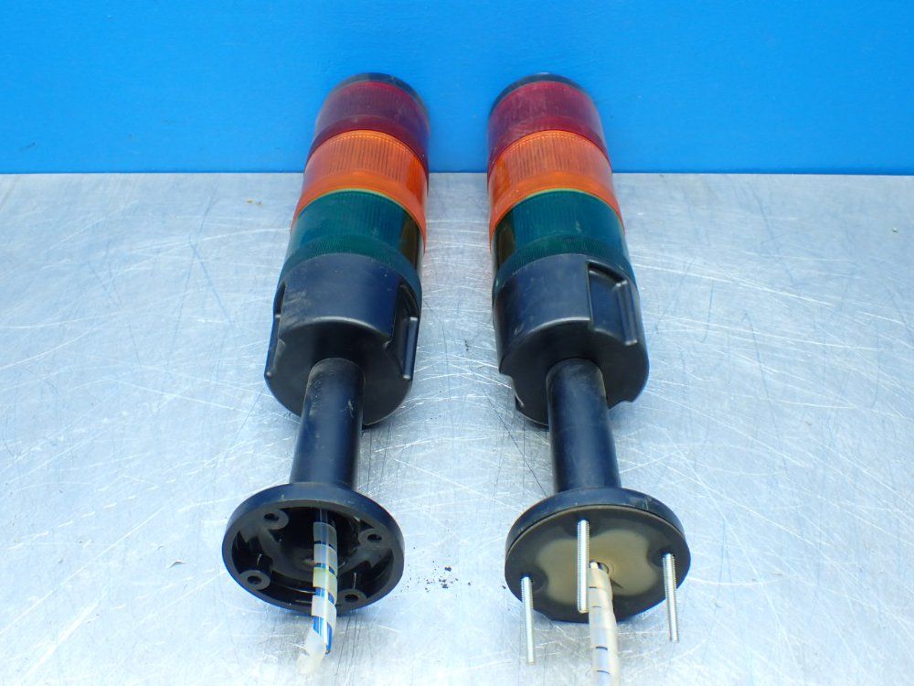 2, Industrial Stack Lights. Green/yellow/red