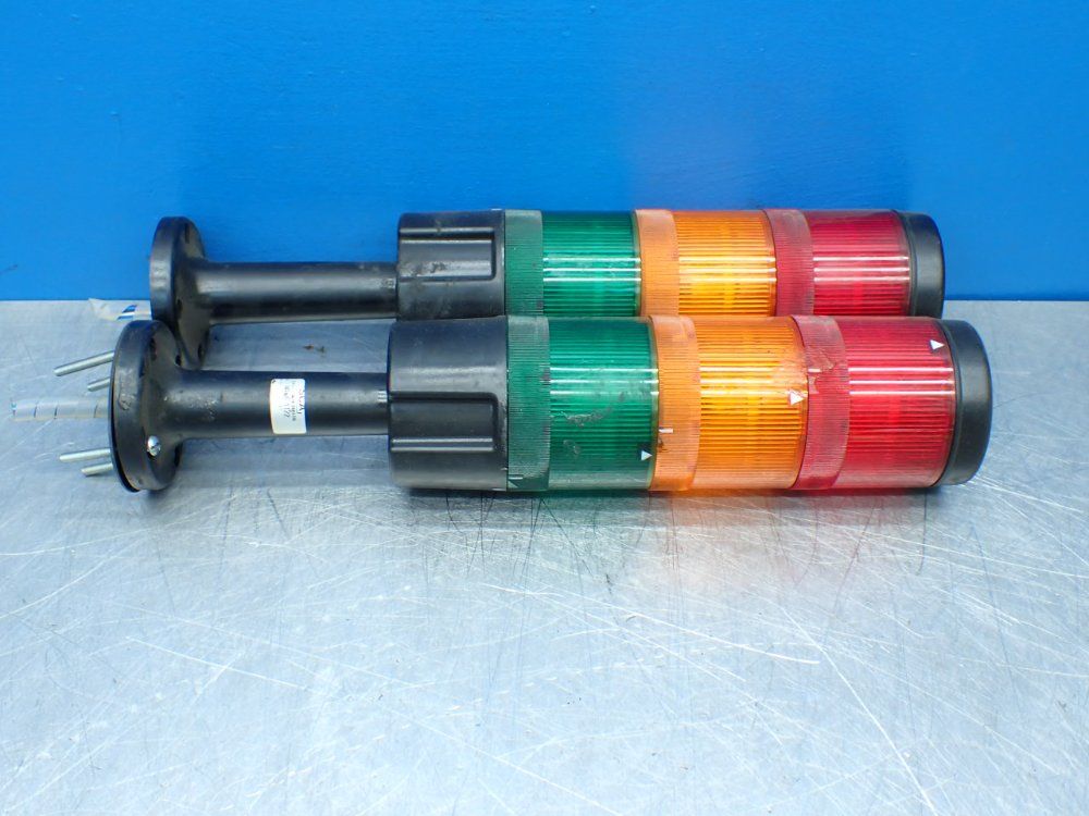 2, Industrial Stack Lights. Green/yellow/red