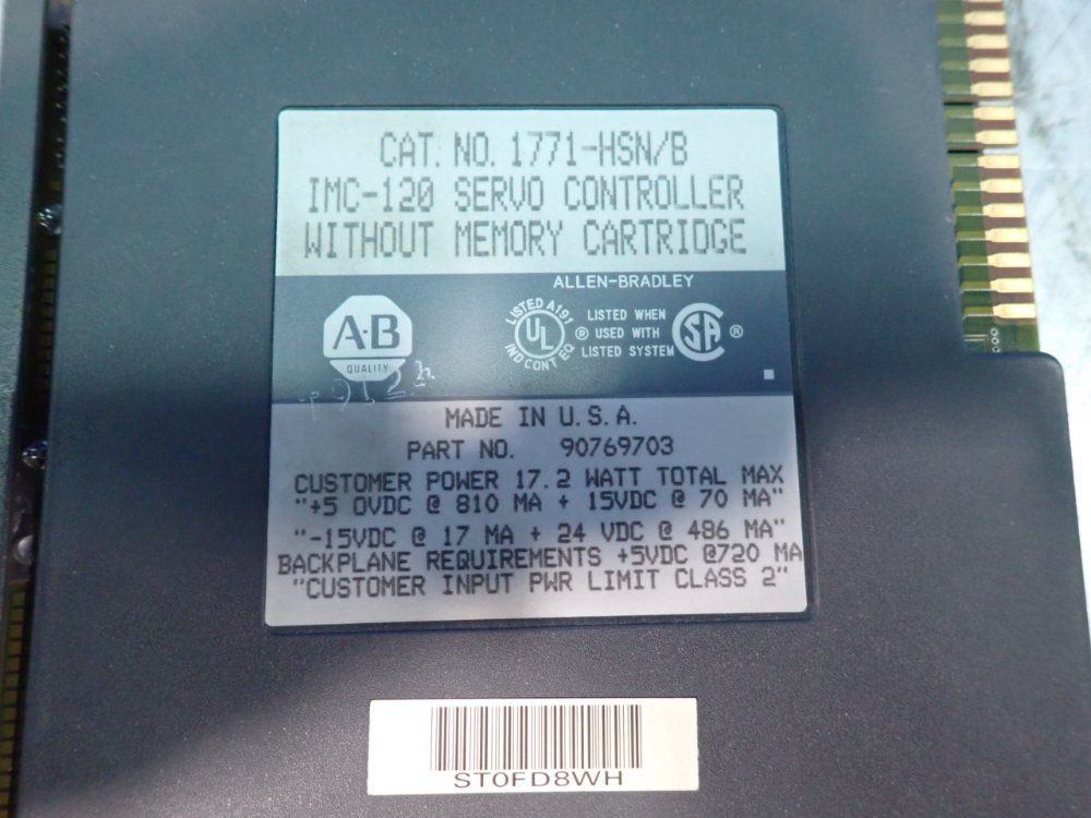 Allen-bradley Imc-120 Servo Controller - 1771-hsn/b
