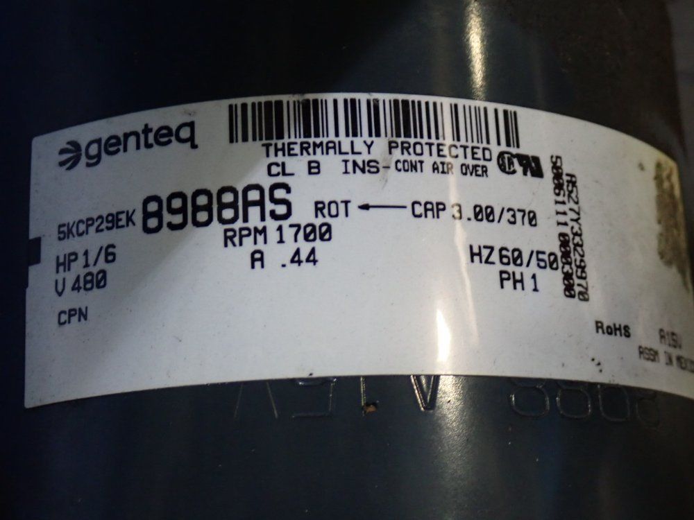Genteq 1/6 Hp Blower Motor - 5kcp29ek