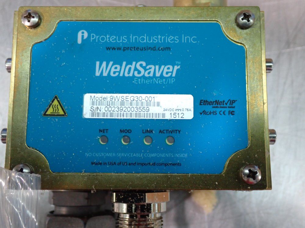 Proteus Industries Weldsaver Ethernet/ip Coolant Flow Controller - 9wseg30-001