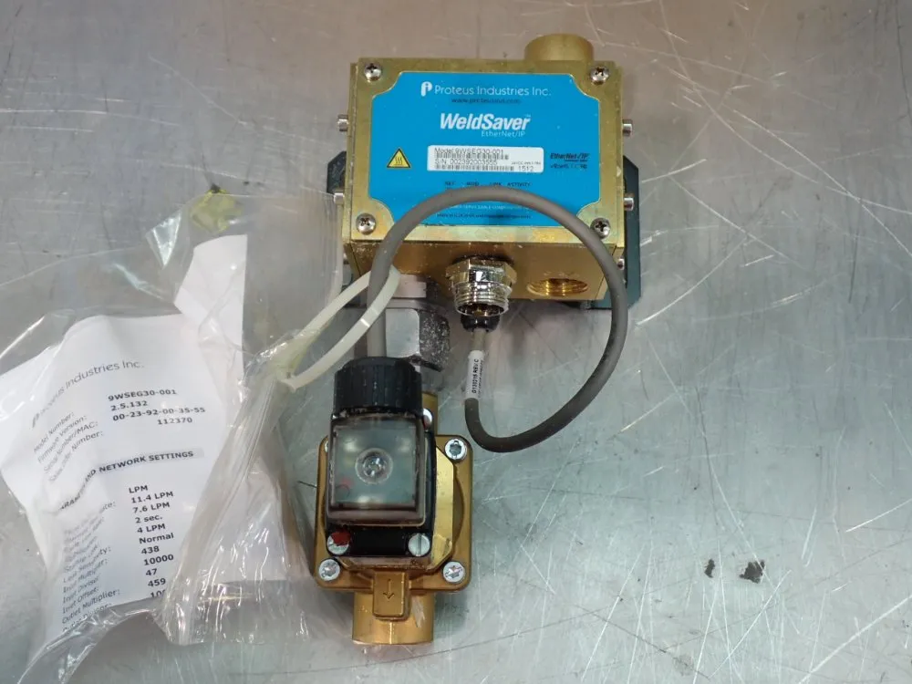 Proteus Industries Weldsaver Ethernet/ip Coolant Flow Controller - 9wseg30-001