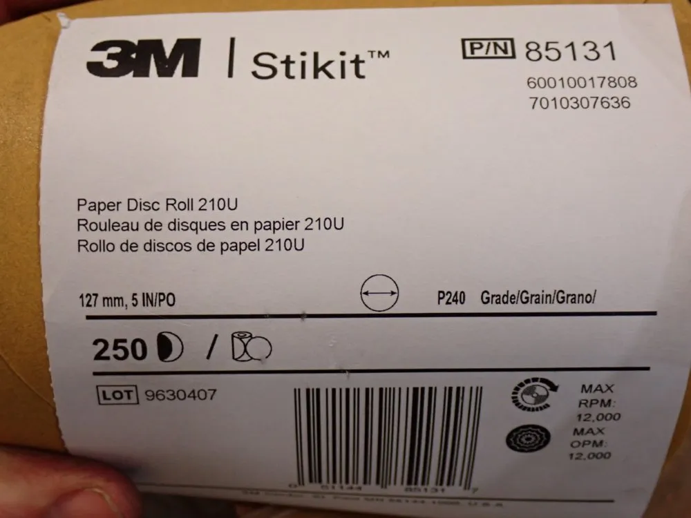 3m Stikit Sand Paper Disc Roll Lot
