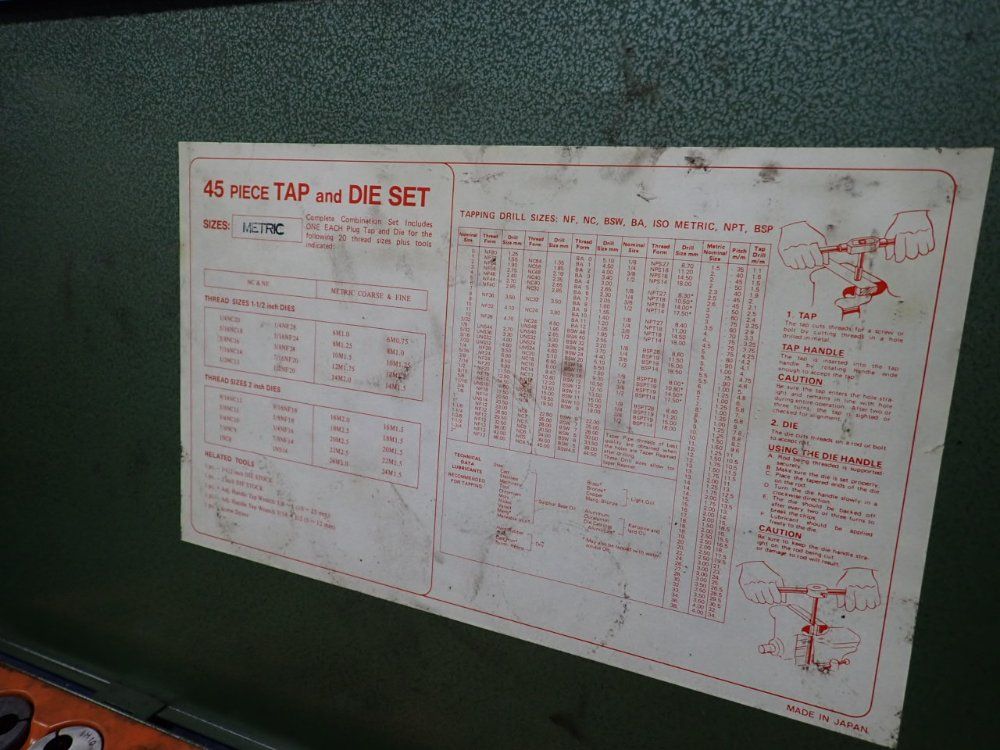Pittsburgh Forge 45 Pcs Tap & Die Set