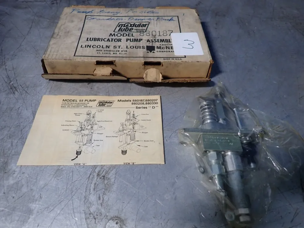 Modular Lube Lubricator Pump Assembly - 880187