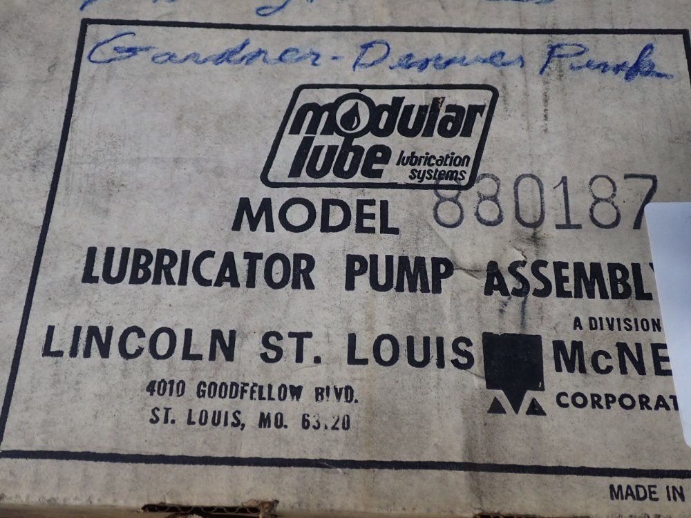 Modular Lube Lubricator Pump Assembly - 880187