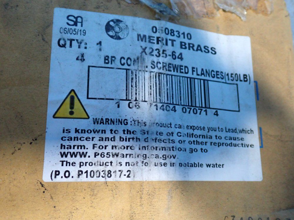 Sa Merit Brass Screwed Companion Flange - X235-64