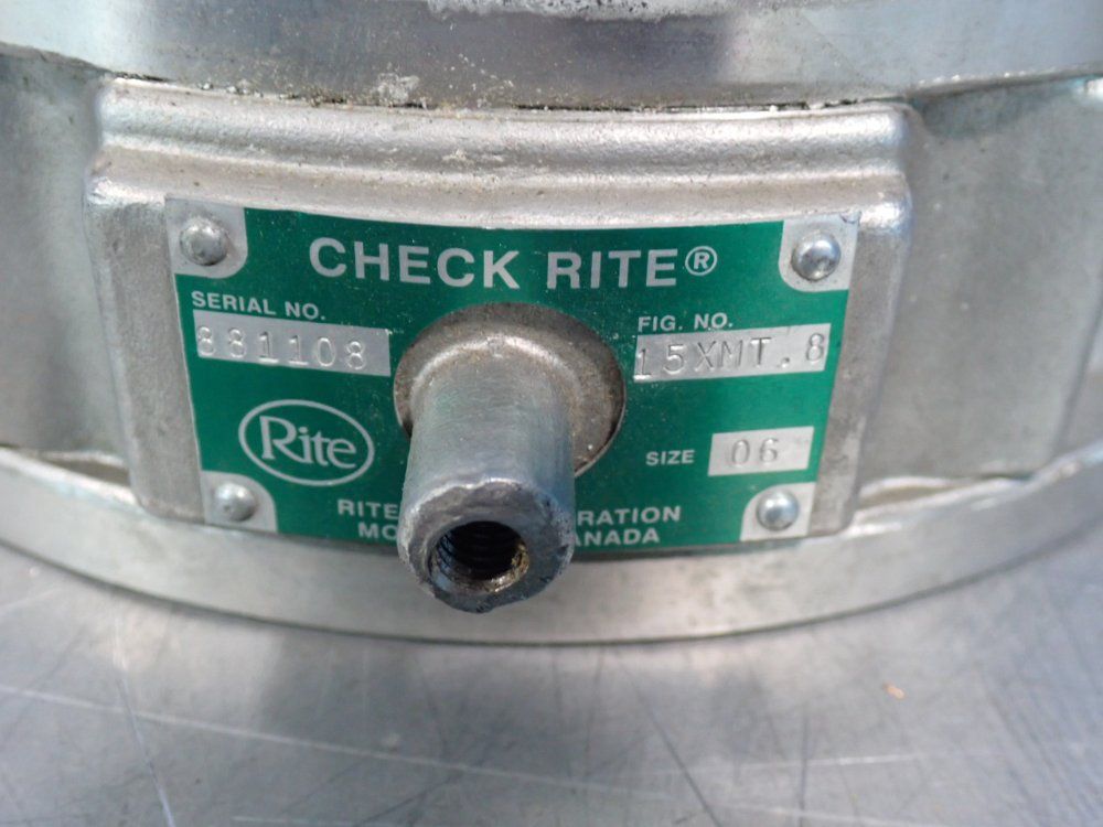Ritepro Corp 6" Check Rite Wafer Swing Check Valve - 15xmt.8
