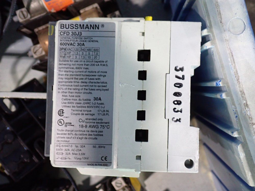 Allen-bradley, Gould, Bussmann Fuseholders, Switches