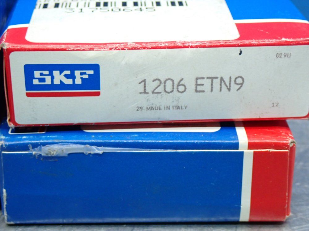 Skf Self-aligning Ball Bearing (2)-1206etn9 & (2)-1206etn9c3, 4pcs - 1206etn9