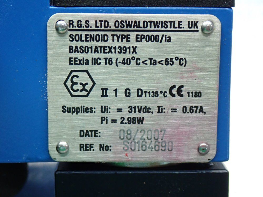 R.g.s. Ltd Solenoid Valve, 2pcs - Ep000/ia