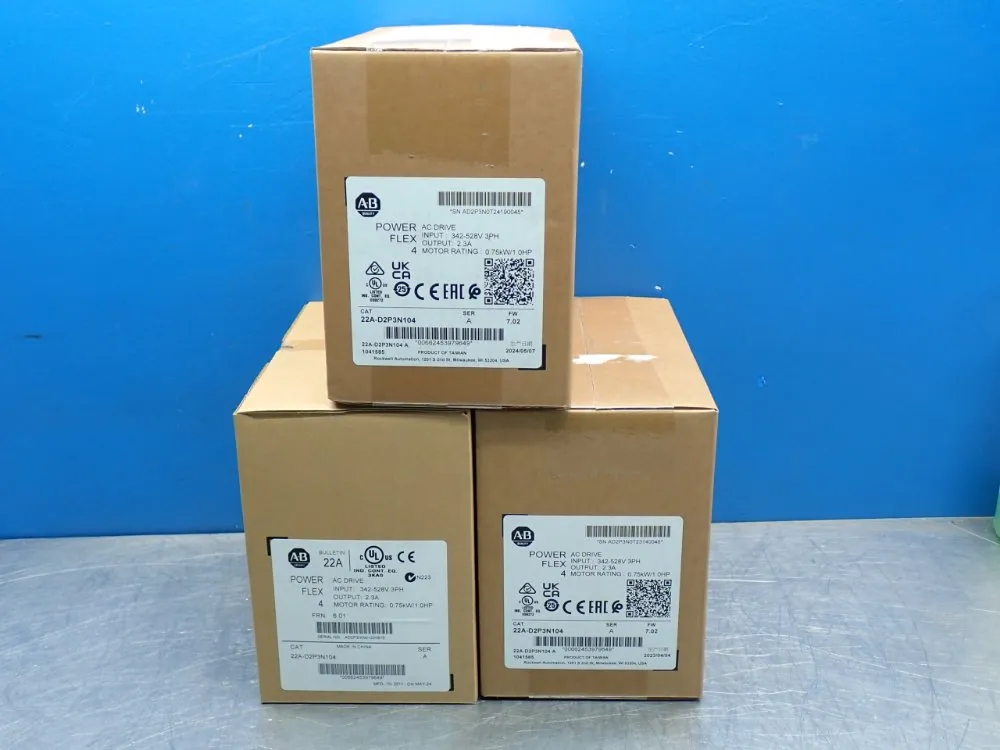 Allen Bradley Adjustable Frequency Ac Drive - 22a-d2p3n104