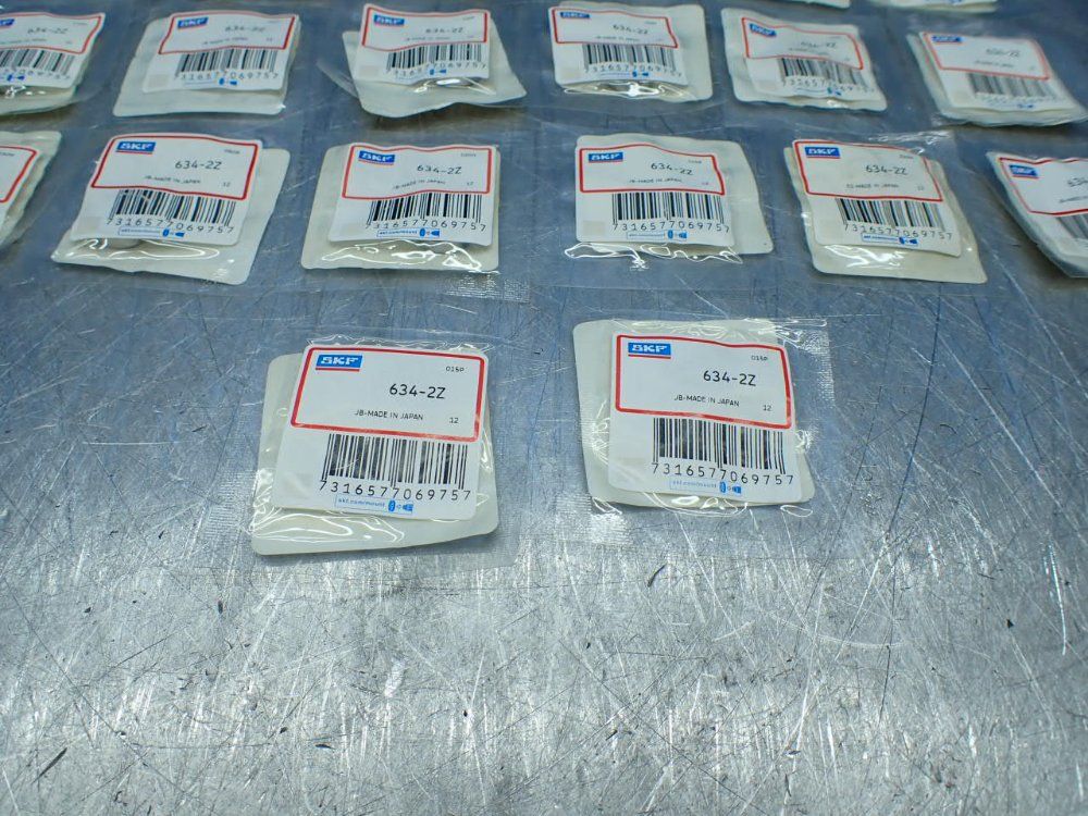 Skf 4 Mm Id, 16 Mm Od, 5 Mm Width 32 Radial/deep Groove Ball Bearings - 634-2z