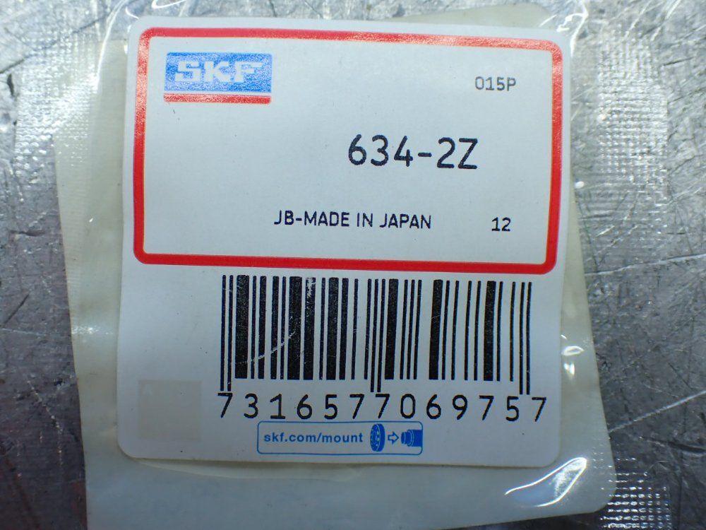 Skf 4 Mm Id, 16 Mm Od, 5 Mm Width 32 Radial/deep Groove Ball Bearings - 634-2z