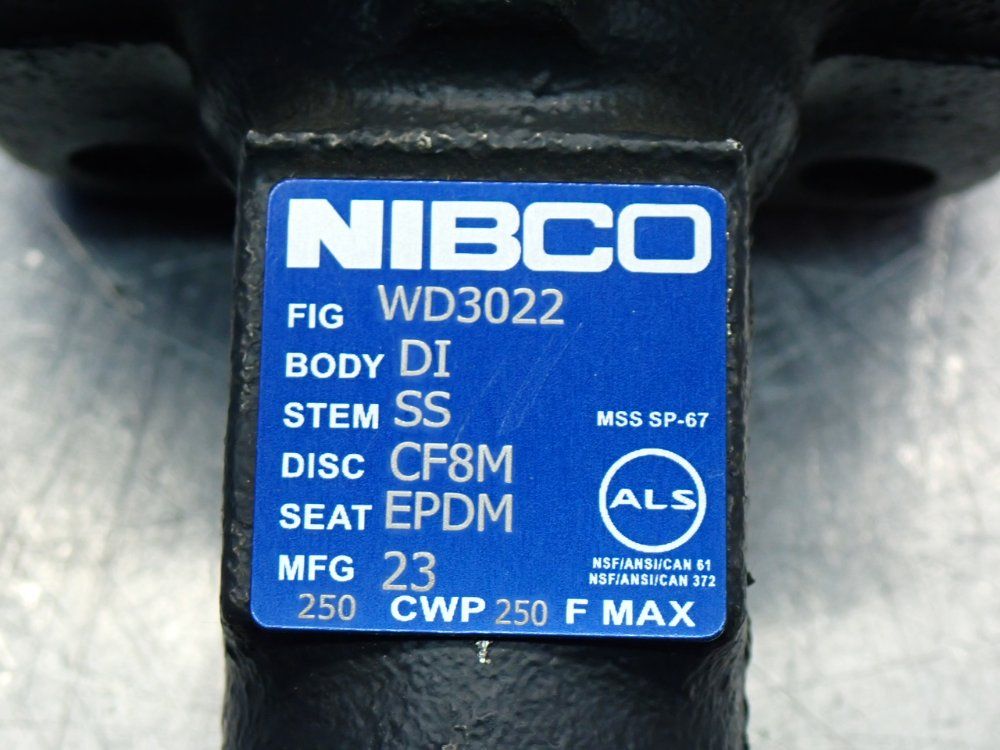 Nibco Butterfly Valve - Wd3022