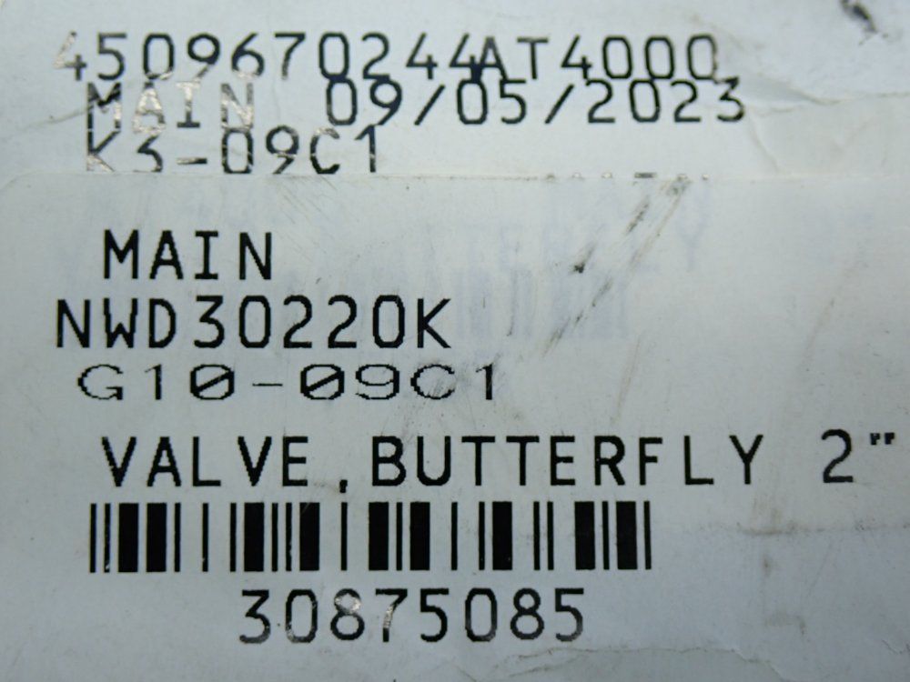 Nibco Butterfly Valve - Wd3022