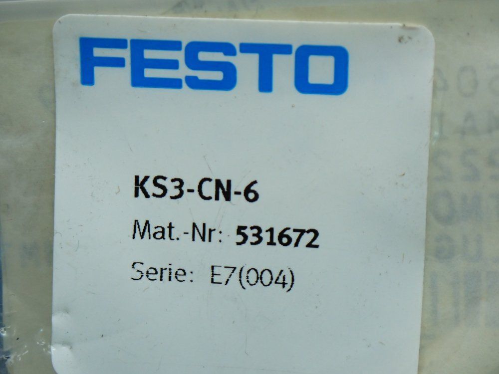Festo Quick Coupling Plug - Ks3-cn-6