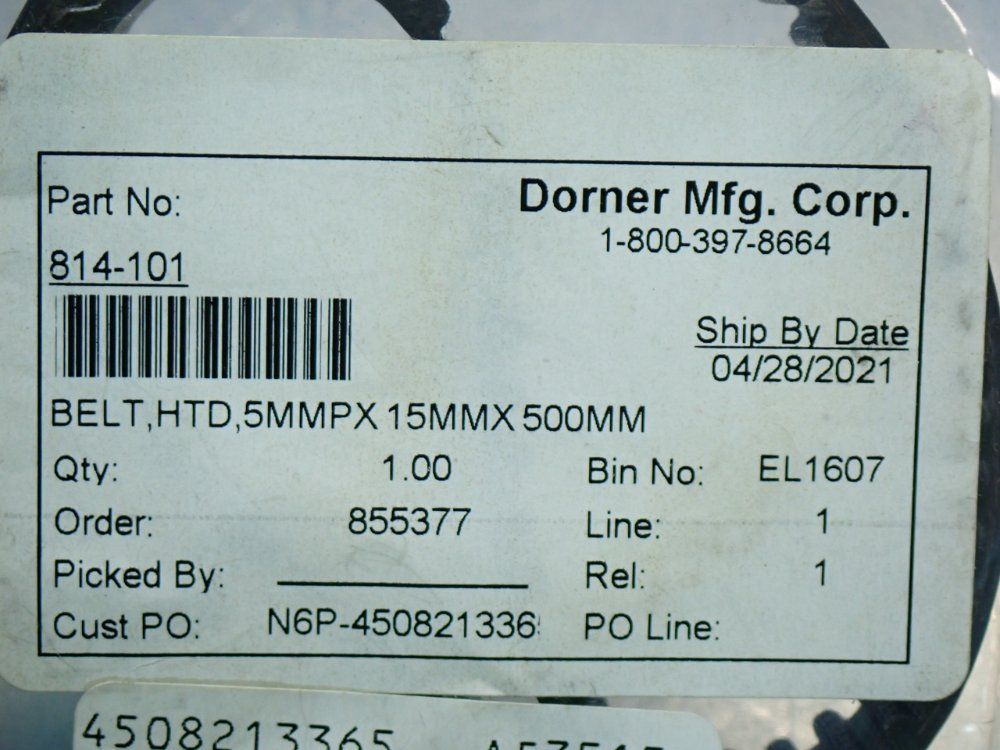 Dorner Bestorq 500-5m Htd Belt - 814-101