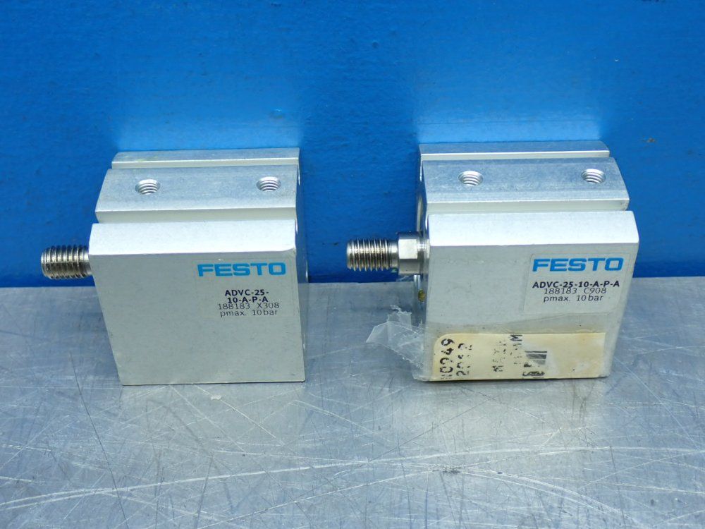 Festo 10mm Stroke 2 Short-stroke Cylinder - Advc-25-10-a-p-a