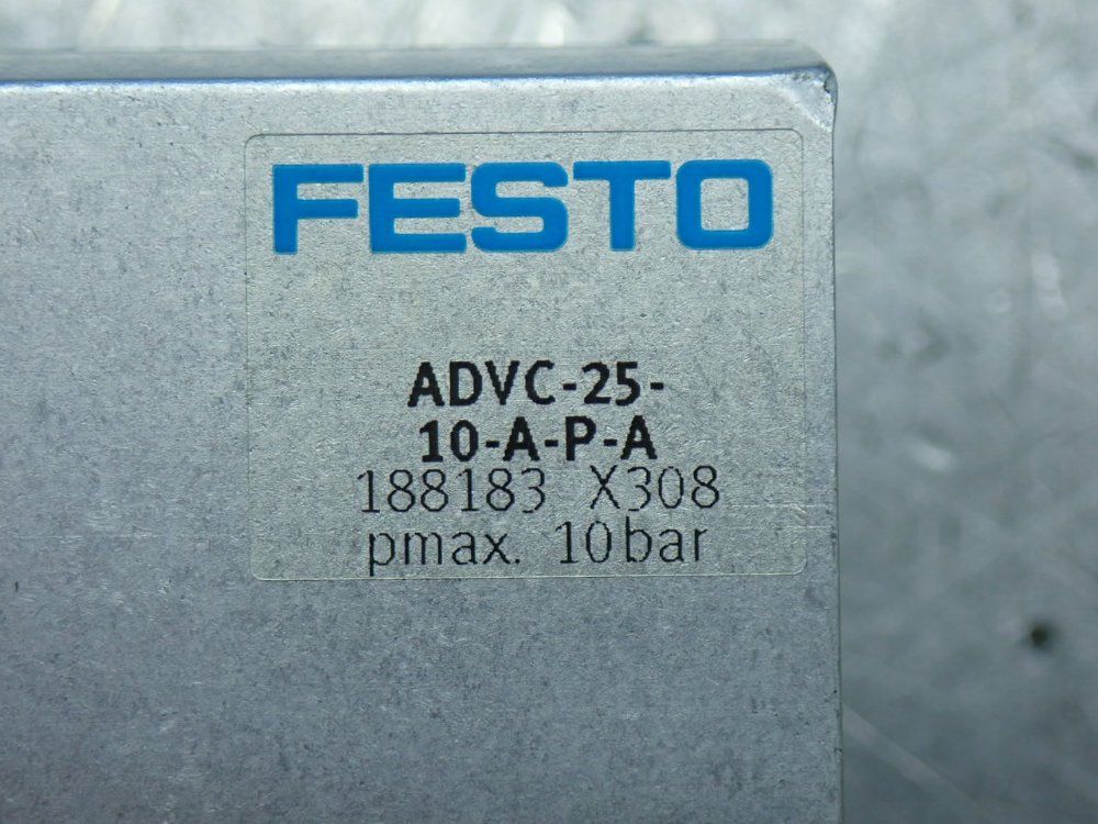 Festo 10mm Stroke 2 Short-stroke Cylinder - Advc-25-10-a-p-a
