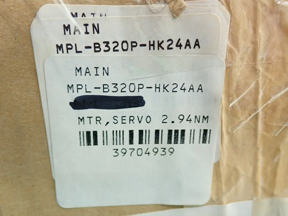 Allen Bradley Mp-series Kinetix Servo Motor - Mpl-b320p-hk24aa