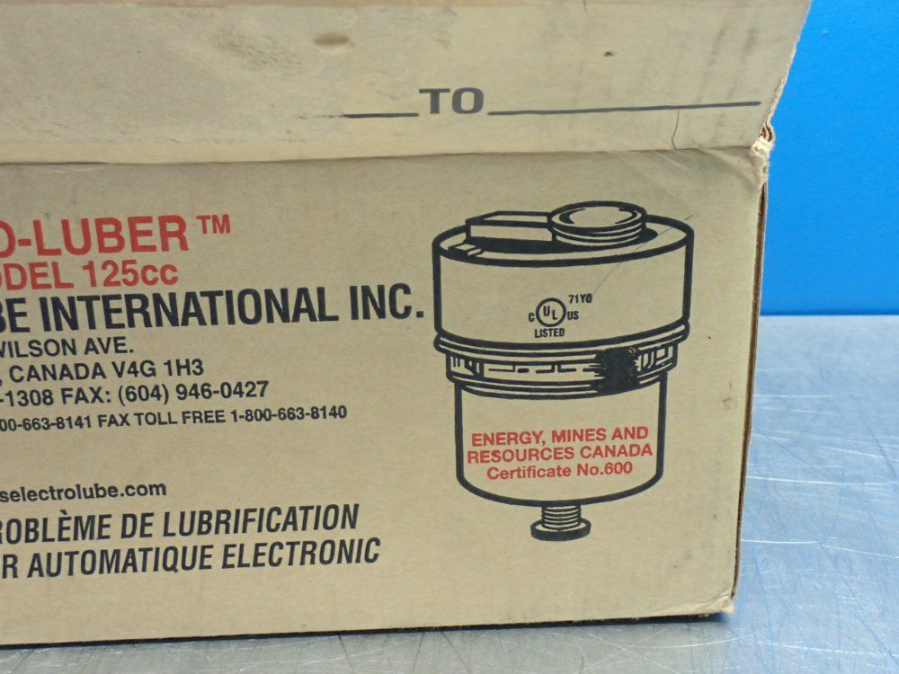 Electro-lube 8 Electonic Lubricators 125cc - Lubriplate Fgl-2