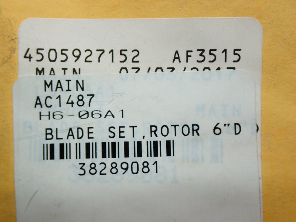 Unknown Rotor Blade Set - Ac1487