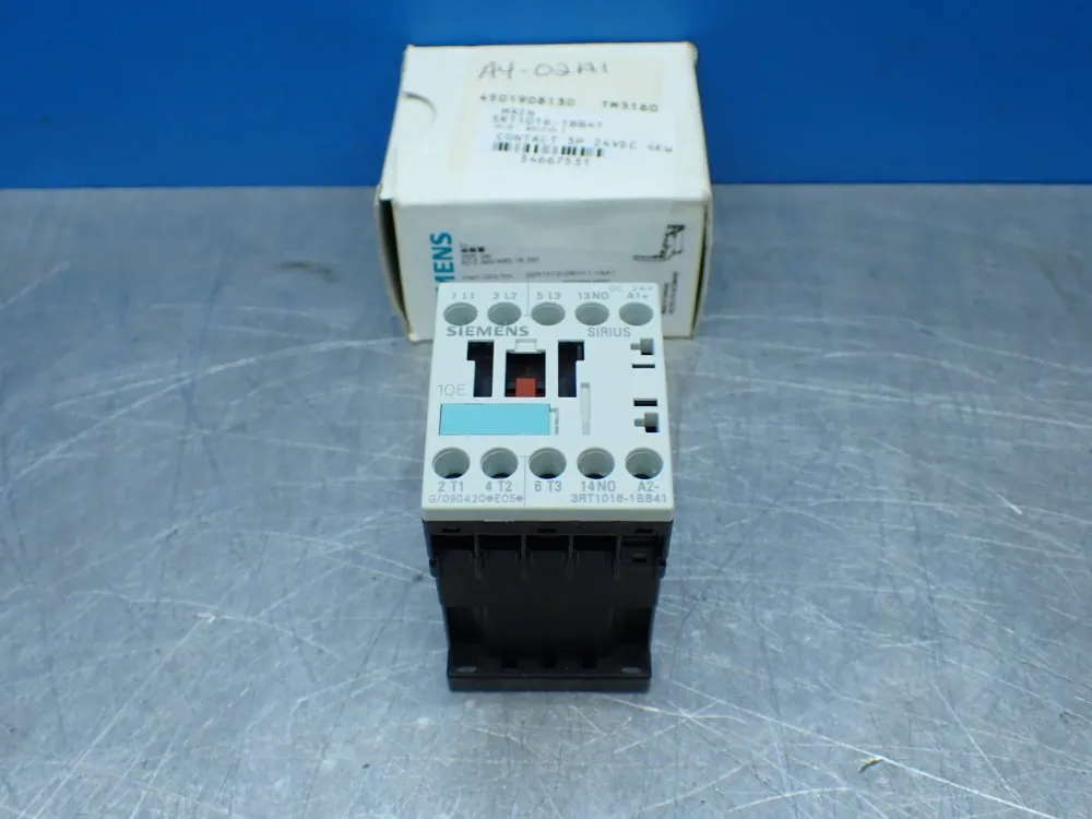 Siemens Sirius 3-pole Power Contactor - 3rt1016-1bb41