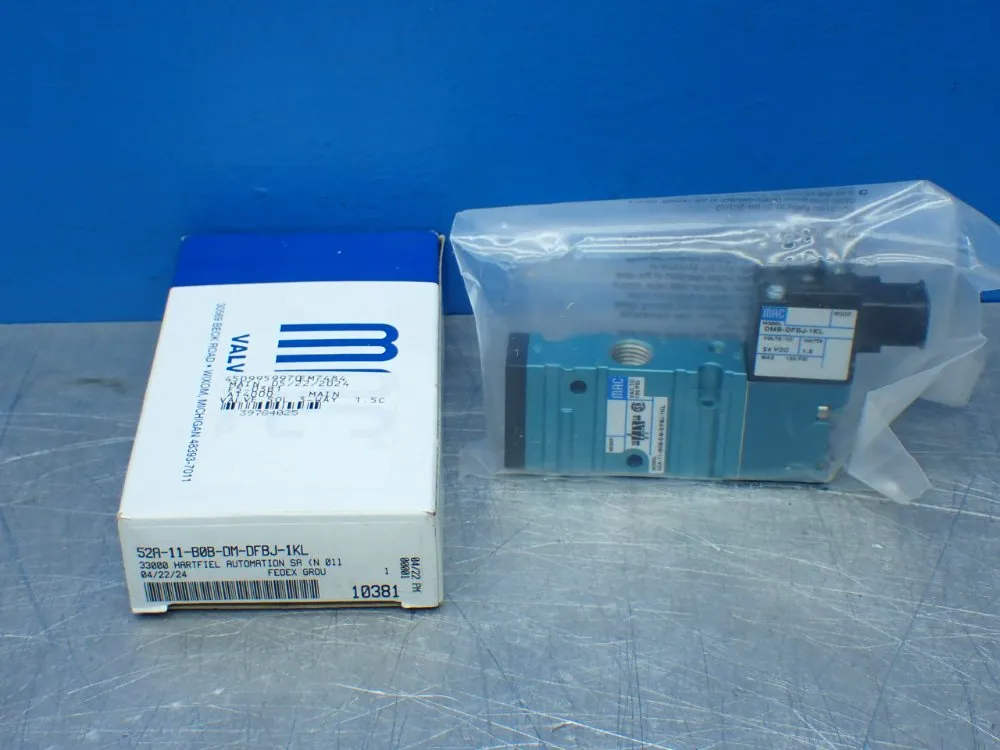 Mac Valves Pneumatic Solenoid Valve - 52a-11-b0b-dm-dfbj-1kl
