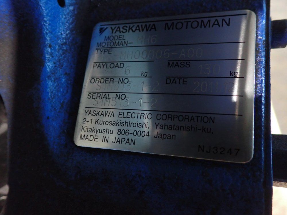 Yaskawa Motoman Robot - Mh6