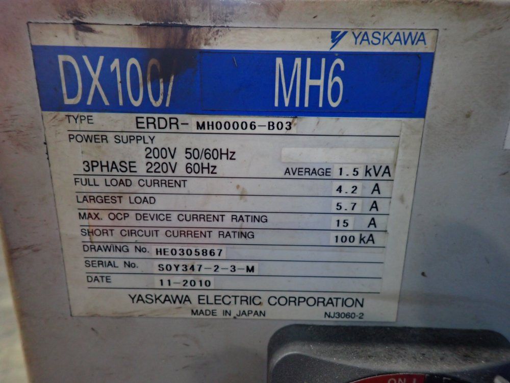 Yaskawa Motoman Robot - Mh6