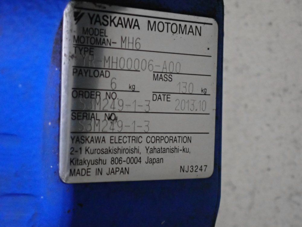 Yaskawa Motoman Robot - Mh6