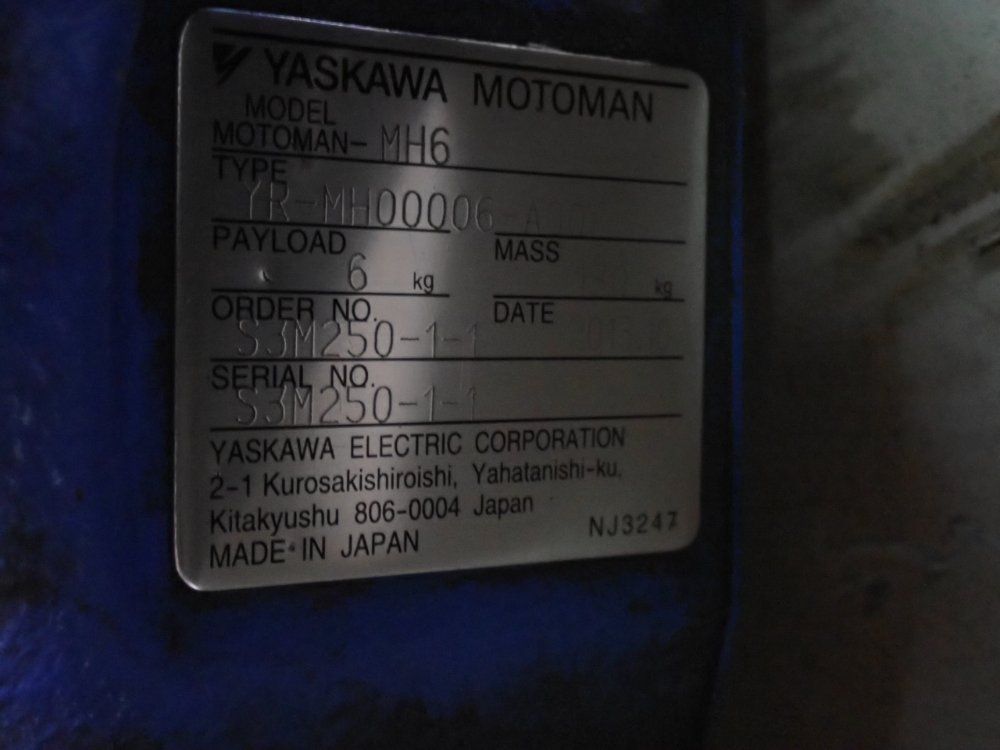 Yaskawa Motoman Robot - Mh6
