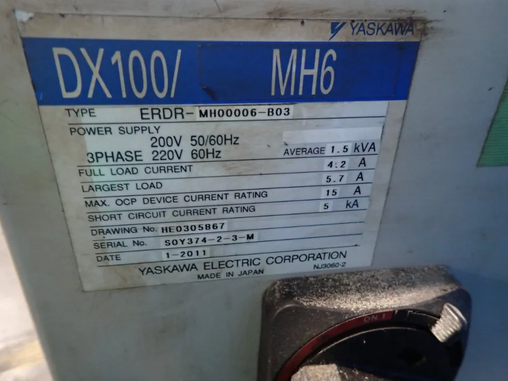 Yaskawa Electric Robot - Mh6