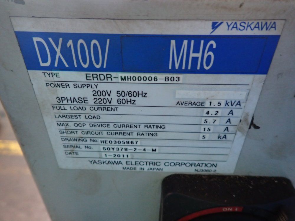 Yaskawa Electric Robot - Mh6