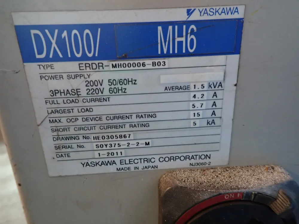 Yaskawa Electric Robot - Mh6