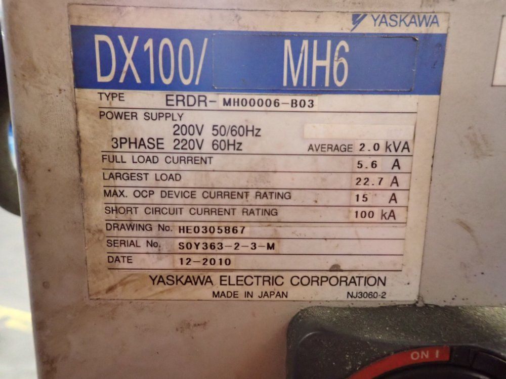 Yaskawa Motoman Robot - Mh6