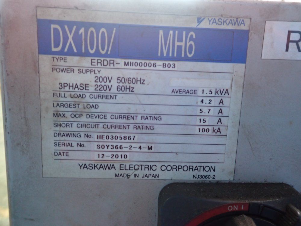 Yaskawa Motoman Robot - Mh6