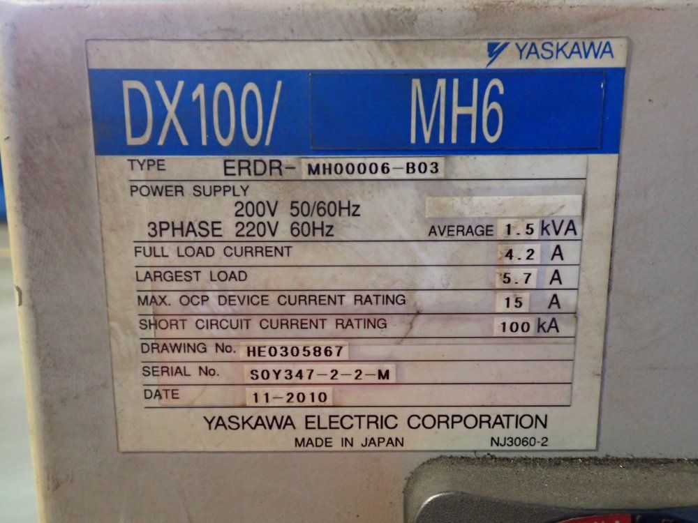 Yaskawa Motoman Robot - Mh6