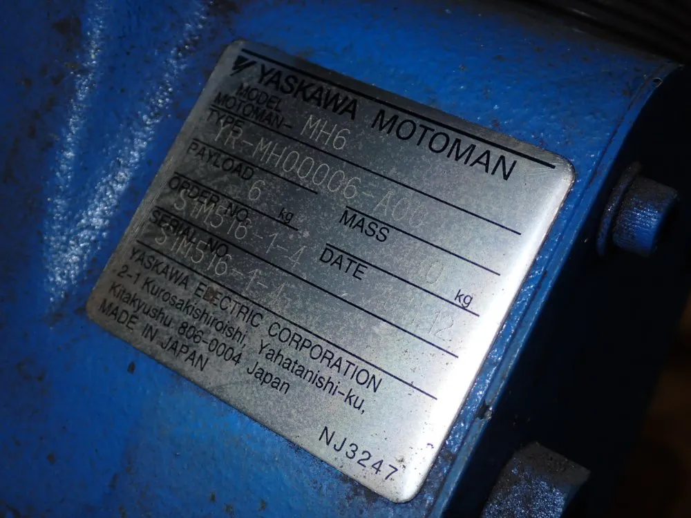 Yaskawa Motoman Robot - Mh6