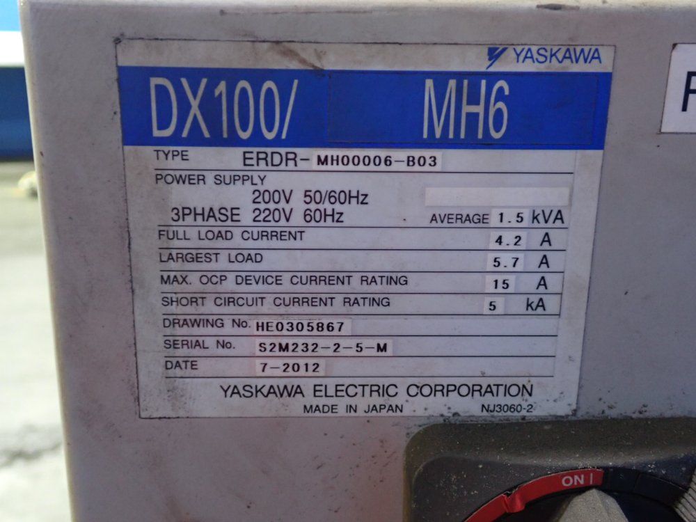 Yaskawa Motoman Robot - Mh6