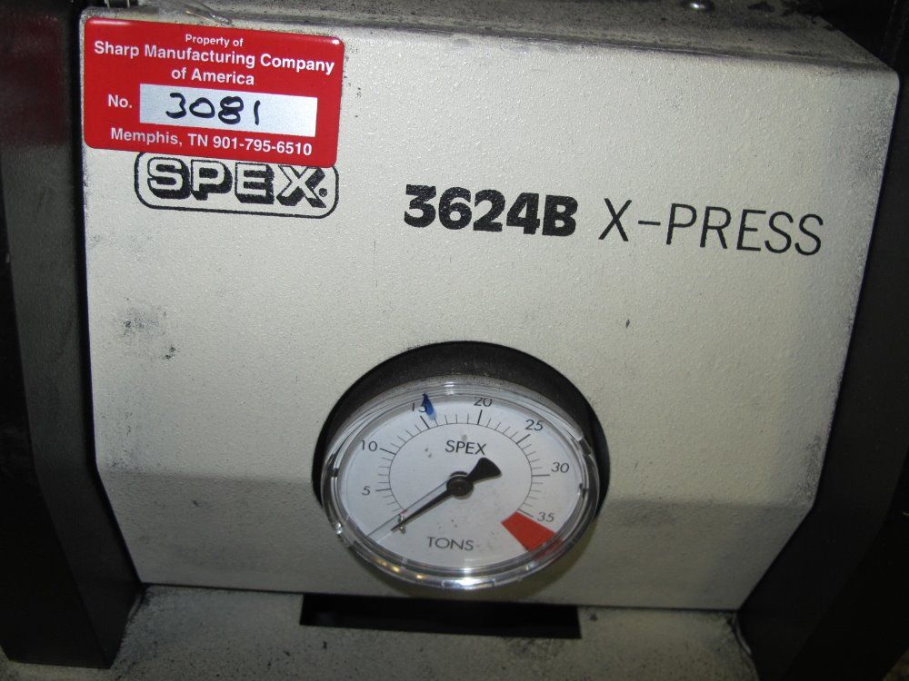 Spex 35 Ton Sample Preparation Press - 3624b-115